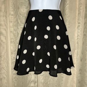 Polkadot Circle Skirt Pinup Couture Swing Retro XS/S Impulse Juniors Size 2
